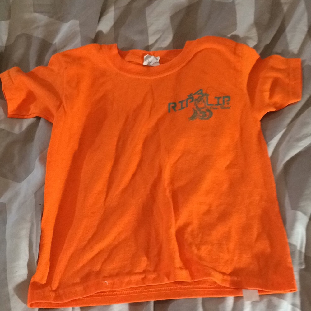 A little boys fishing shirt